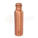Kupferne wasserflasche in reines kupfer mit extra schwerer ausführung und schraubverschluss mit sternlogo
