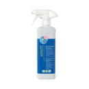 Klarer kunststoff sprayflasche mit weißem trigger und sonett badreiniger etikett, geeignet für mana shop bathroom cleaner