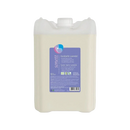 A 10-liter translucent plastic jug of sonett hand soap lavendel with a purple label for gentle care of the skin