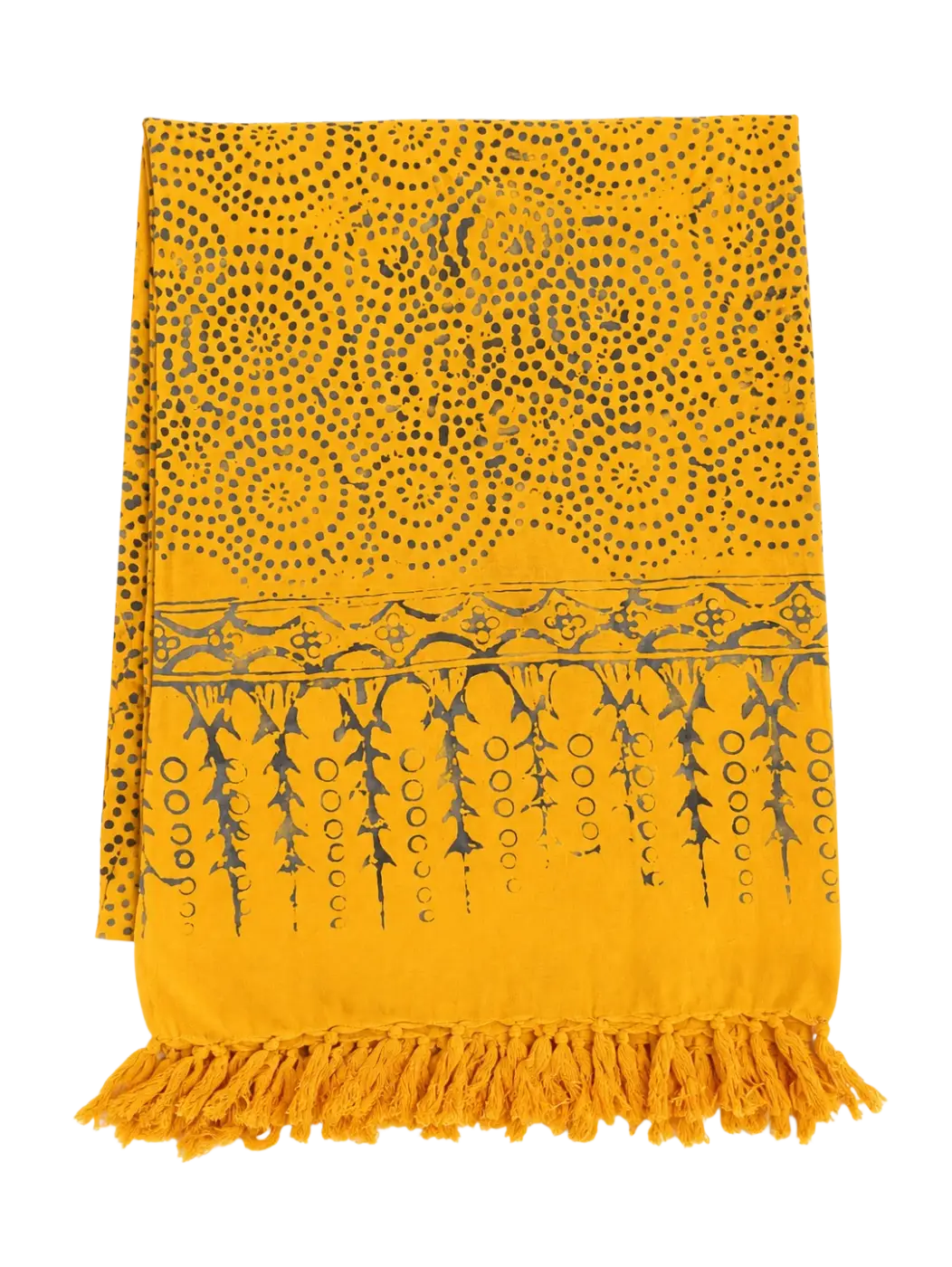 Leuchtendes Sonnentanz Lunghi Sarong Pareo Tuch 160x115cm aus Baumwolle, handgefertigtes Hamamtuch mit buntem Muster.