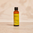 Apeiron Bio Pflegeöl Laguna von Spa Vivent, 75ml, Massageöl in einer transparenten Flasche mit grünen und weißen Etiketten.