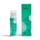 Apeiron Natural Care Lippenpflege Akut-Lotion Spenderflasche und die dazugehörige blaugrüne Verpackung.