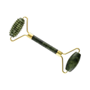 Spiky jade grüne jade rollenmassagegerät mit strukturierter kopf und glattem ovalen ende bei mana shop