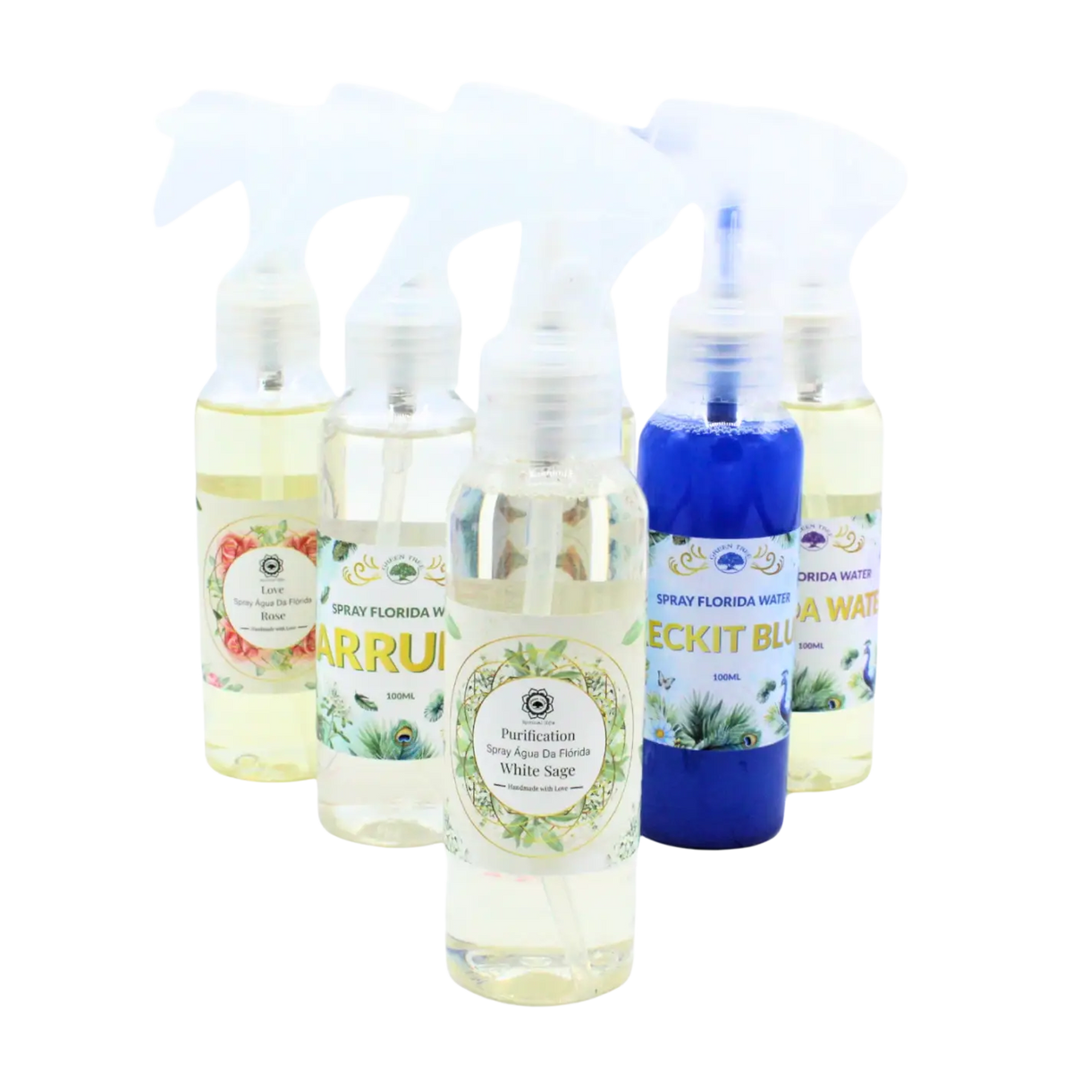 Green Tree Raumspray Agua de Florida White Sage in Kunststoffflasche, ätherischer Duft für Raumduft und Aromatherapie