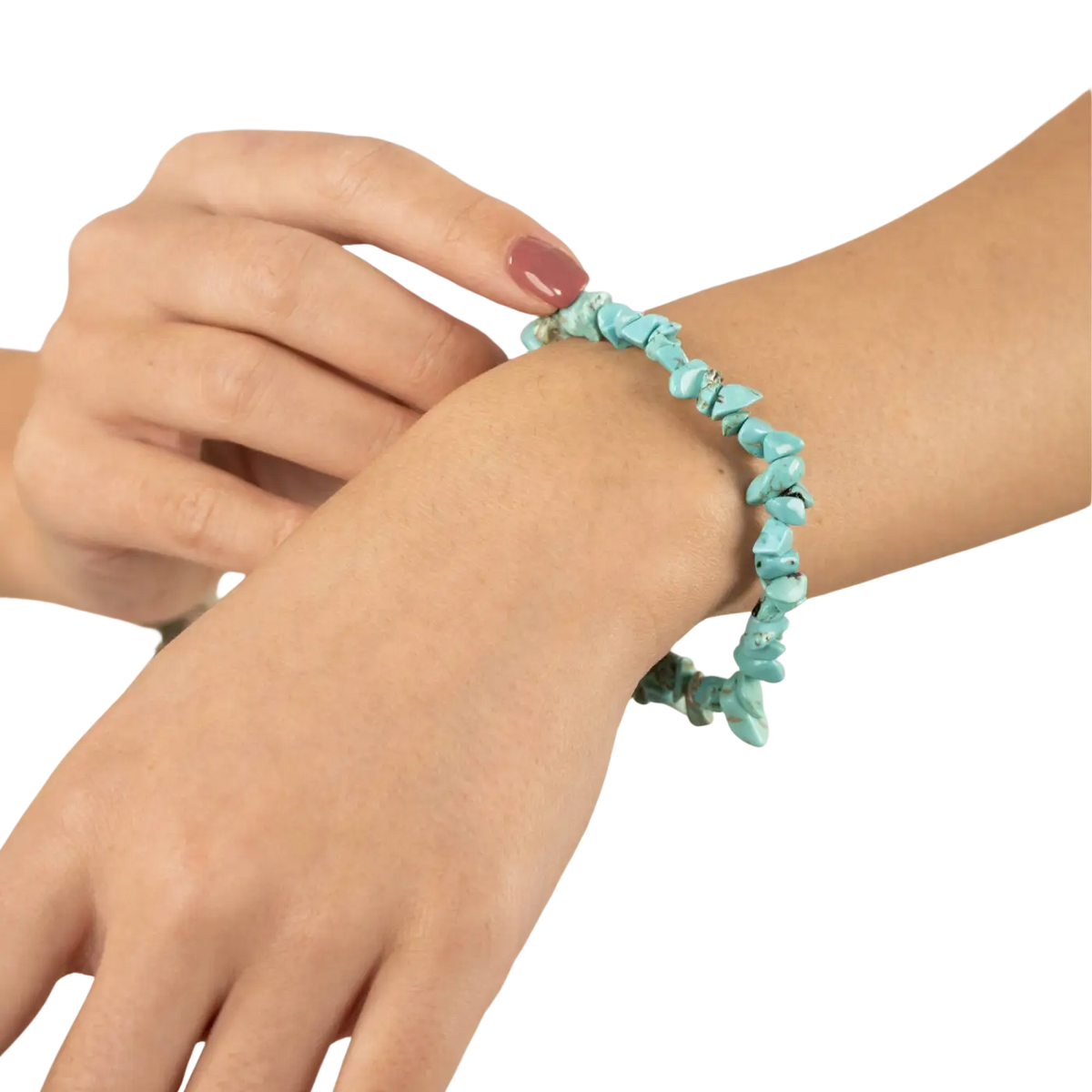 Stein chip amethys armband mit türkisfarbenen natürlichen kristall chip perlen chip bracelets