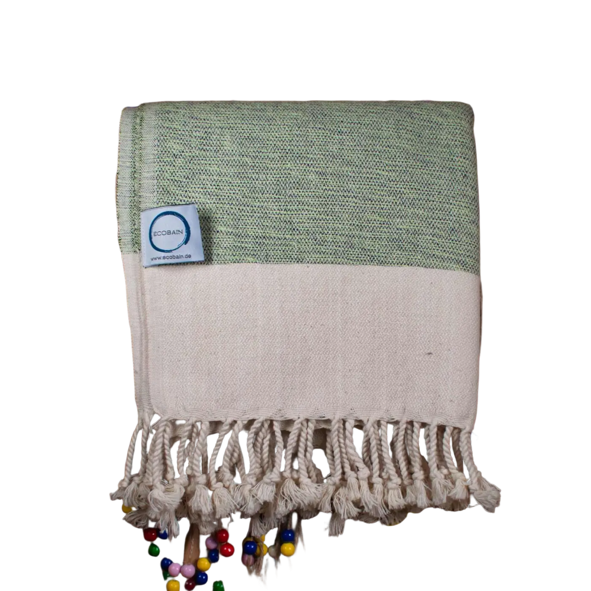 Naturgetreues Bild eines Ecobain Hamamtuchs "Rugged Towel" 160x95 cm, weiches Strandtuch, Badetuch oder Saunatuch in Naturfarbe