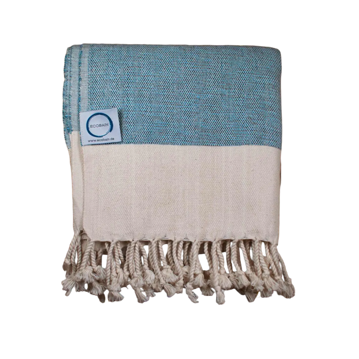 Hammamtuch und Badetuch "Rugged Towel" von Ecobain, 160x95 cm, weiches, saugfähiges Saunatuch, ideal zum Baden und am Strand.