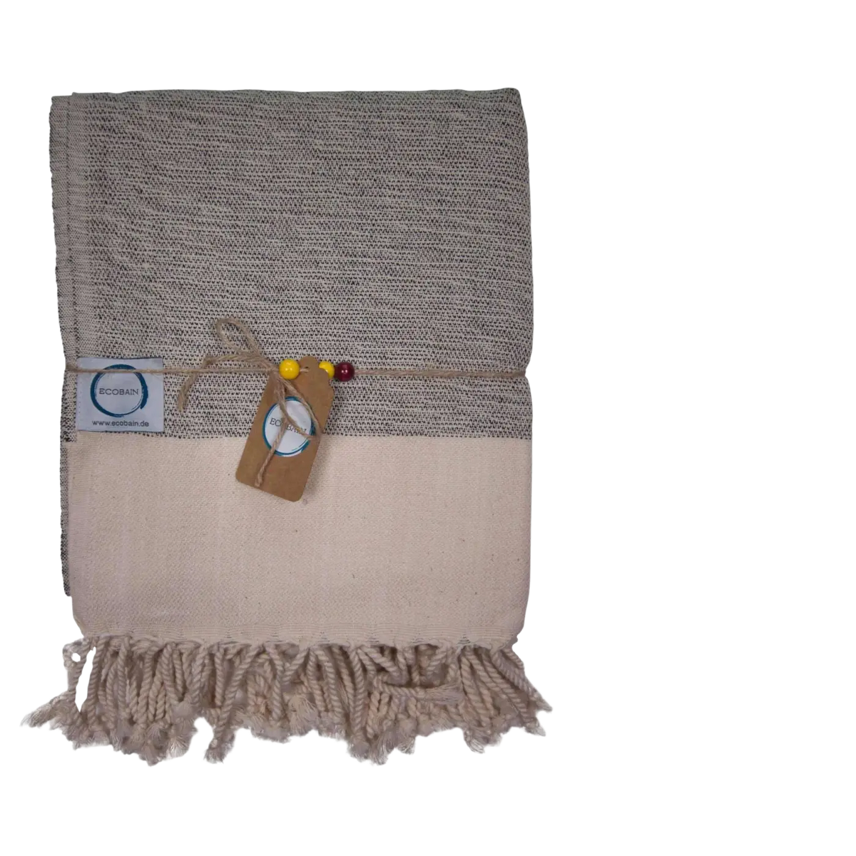Ecobain Rugged Towel Hamamtuch in 160x95 cm, kuscheliges Strandtuch, Badetuch und Saunatuch aus weichem Stoff