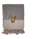 Ecobain Rugged Towel Hamamtuch in 160x95 cm, kuscheliges Strandtuch, Badetuch und Saunatuch aus weichem Stoff