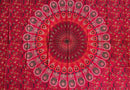 Ritualtuch und Wandtuch mit Mandala-Design, 200x220cm, Sundara Handicrafts, bunte, detaillierte Textildekoration