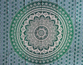 Ritualtuch mit Mandala-Muster, 200x220cm, Sundara Handicrafts, bunt, handgefertigtes Wandtuch für spirituelle Rituale