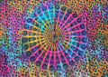 Sundara Handicrafts Ritualtuch mit Mandala-Design, 200x220cm, bunt, leuchtende Farben, Wandtuch, spirituelles Dekor