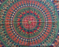 Ritualtuch mit Mandala-Muster von Sundara Handicrafts, 200x220cm, farbenfrohes Wandtuch mit Kamel-Design
