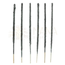 Sechs schwarze tarot-räucherwerk smaragd-edelstein sticks mit holzbasis für handgefertigten tarot weihrauch und tiefe entspannung