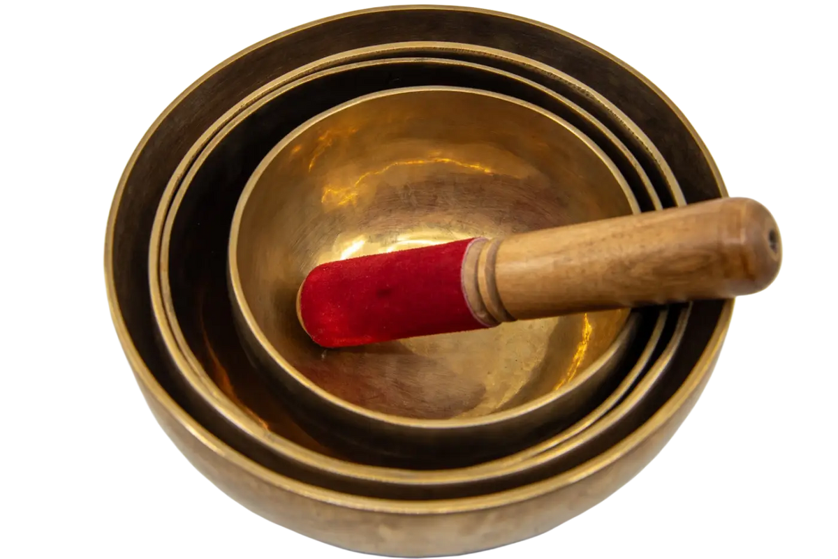 Handgefertigte tibetische Klangschale aus Nepal, traditionelles Musikinstrument mit hochwertiger Qualität, für Klangtherapie und Meditation