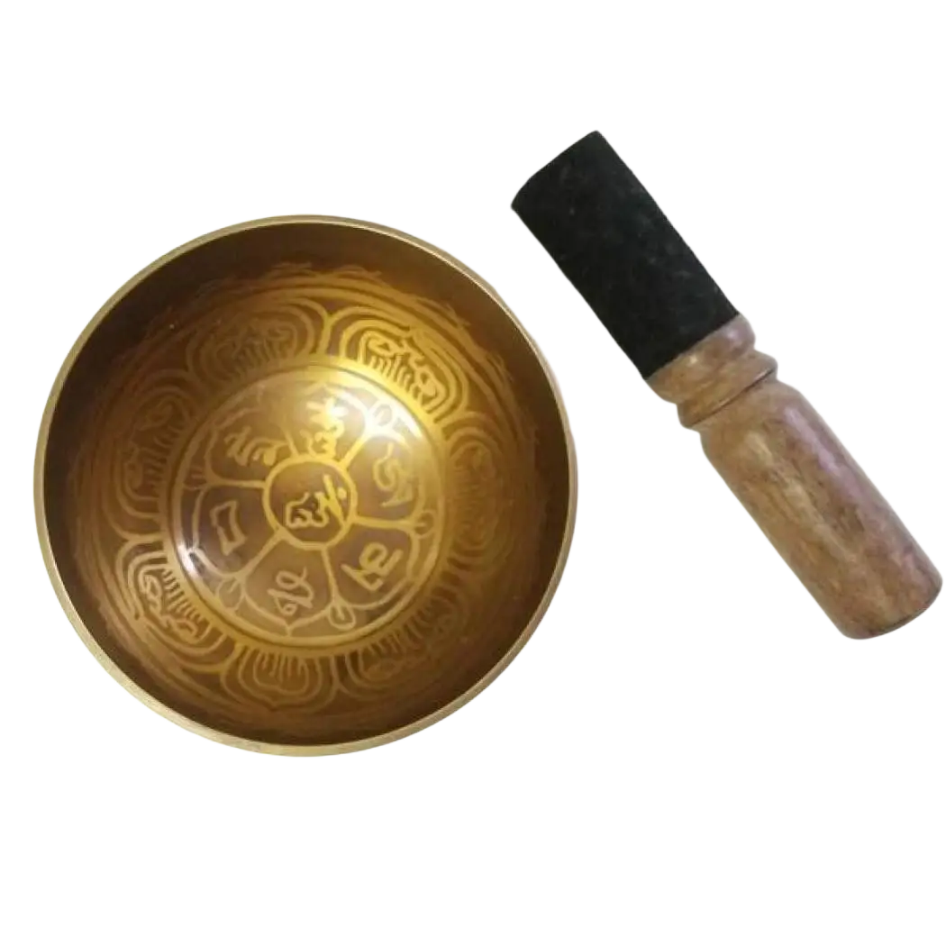 Tibetische Mantra-Sangschale Klangschale, 10-14cm, handgefertigt in Nepal, Yak & Yeti, für Meditation und Klangtherapie