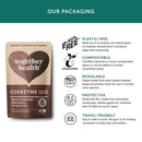 Nahrungsergänzung mit Coenzym Q10 in 30 Kapseln von Together Health, close-up der Kapseln in einer Verpackung.