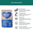 Veganer Multivitamin für Herren von Together Health in 30 Kapseln, Nahrungsergänzung mit buntem Kapsel-Design
