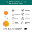 Veganer Multivitamin-Nahrungsergänzung in 30 Kapseln von Together Health, enthält eine bunte Mischung aus Vitaminen und Mineralien.