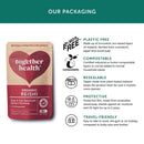 Reishi-Pilz Nahrungsergänzung, hochdosiert mit 10.300 mg, in 60 Kapseln, von Together Health, sichtbare Kapseln in der Dose