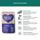 StressAid Nahrungsergänzung von Together Health, 30 Kapseln, beruhigende Stresshilfe mit natürlichen Inhaltsstoffen.
