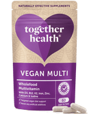 Vegan Multi Nahrungsergänzungsmittel von Together Health, 60 Kapseln mit B12, Eisen und Calcium gegen Müdigkeit.