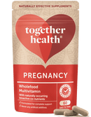 Nahrungsergänzungsmittel mit Folsäure und Vitamin A für die Schwangerschaft, von Together Health, Flasche mit Tabletten