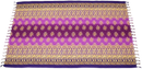 Violettes Lunghi Sarong Hamamtuch mit Blumenmuster, 190x115cm, Tropechopf, weiches Strandtuch und Badetuch in türkischem Stil