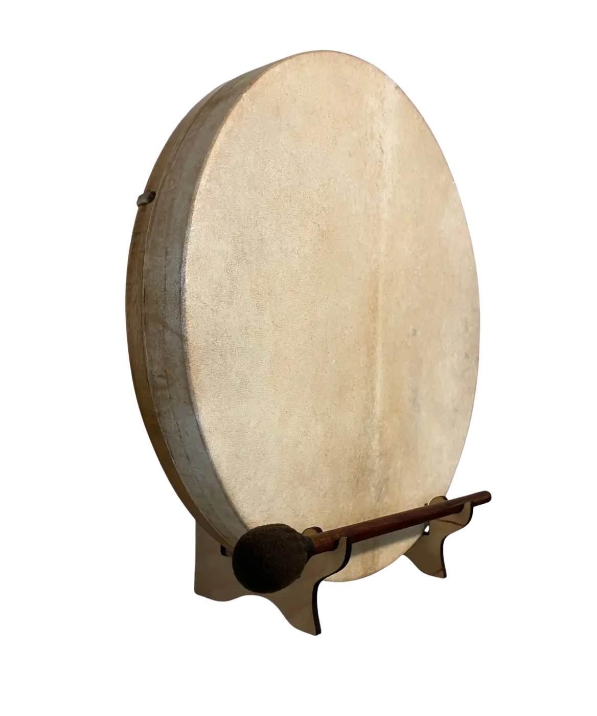 Schamanentrommel aus Maulbeerholz und Bio-Ziegenleder, inRhythm, traditionelles Musikinstrument für Meditation und Rituale