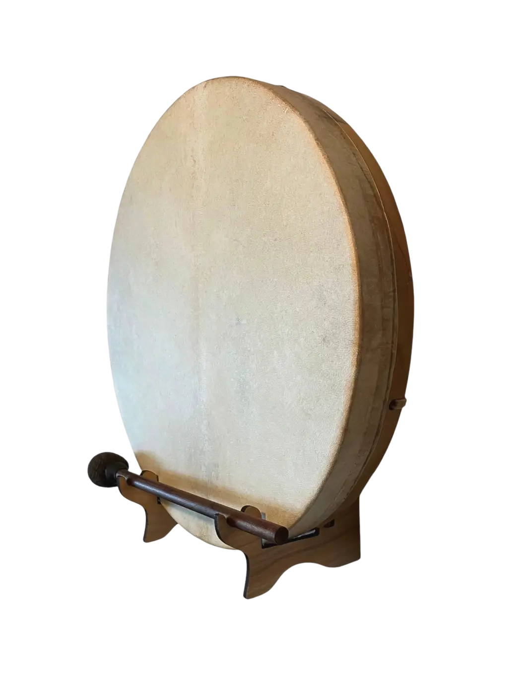 Schamanentrommel aus Maulbeerholz und Bio-Ziegenleder, inRhythm, traditionelles Musikinstrument für Meditation und spirituelle Rituale