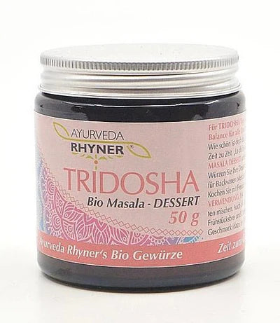 Ayurveda Rhyner Tridosha Bio Masala Dessert Gewürz in einem Glas