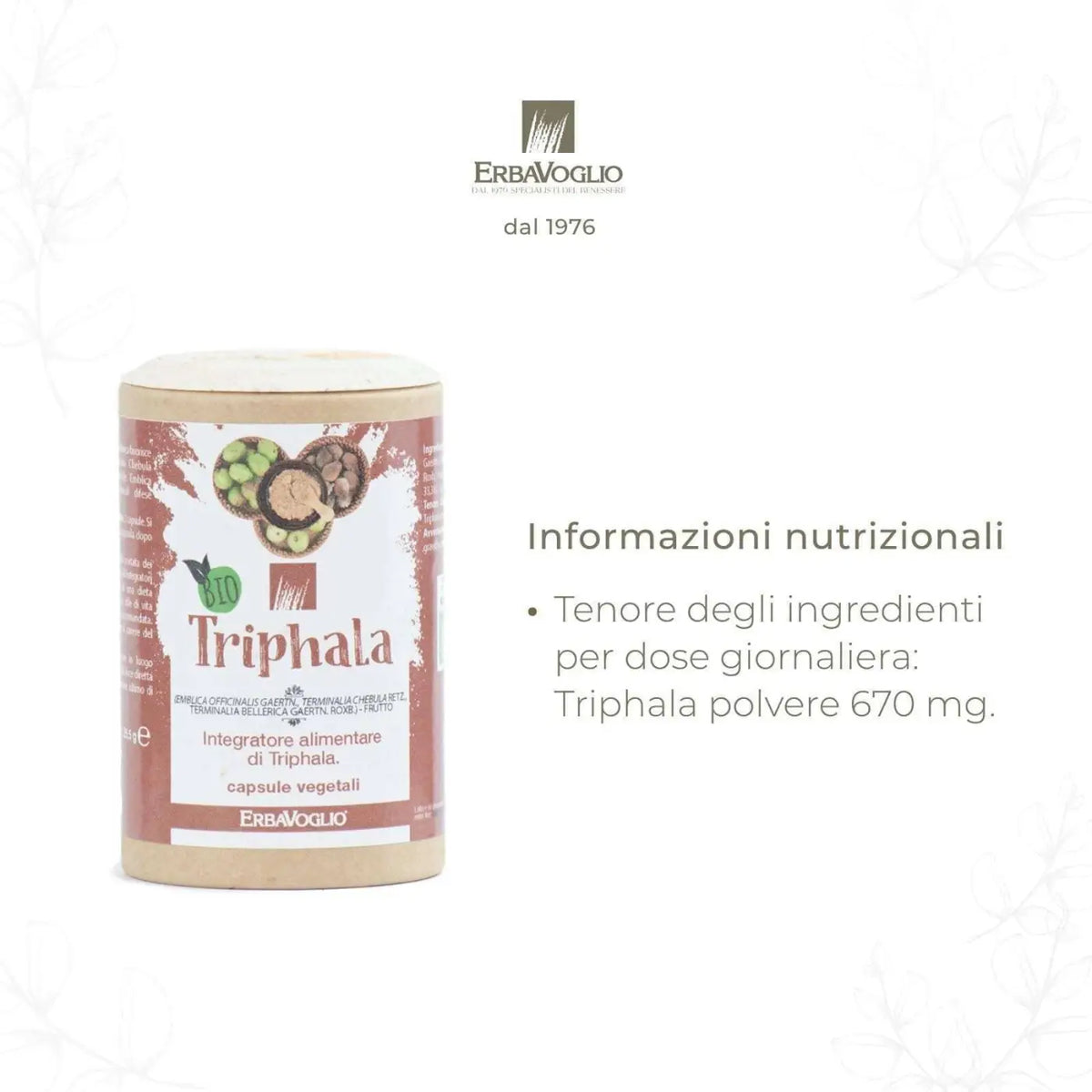 Triphala Bio-Kapseln, Dose