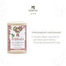 Bio-Triphala-Kapseln von Erbavoglio, Nahrungsergänzung für Verdauung und Stoffwechsel, braune Kapseln in der Dose.
