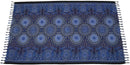 Großes blauer Mandala Hamamtuch von Tropechopf, XL-Tri-511, 190x115cm, fein gewebt, bequem und vielseitig nutzbar