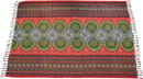 Rotes Mandala Sun Hamamtuch von Tropechopf, 160x115cm, aus Baumwolle, als schickes Massagetuch oder Strandtuch.
