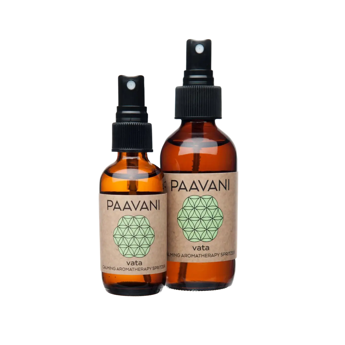 Vata Aromatherapie Spritzer von PAAVANI Ayurveda, ein erdendes Duftwasser in 118 ml Flasche, für aromatherapeutische Anwendung