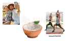 Wooden bowl filled with white powder next to vegan vital multivitamins by prowise healthcare for immune system support