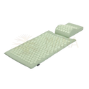 Lightgrünes silikon vital akupressurmatte set mit noppen für spannung und rücken sowie nacken pillow