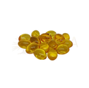 Ein cluster aus transluzenten goldgelben vitamin d3 präparation weichkapseln von ancient purity mit hoher stärke