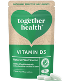 Green und beige pouch mit zusammen health vitamin d3 1000i vegan kapseln in kokosöl pflanzenbasiertes vitamin