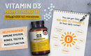 Hochdosierte Prowise Healthcare Vitamin D3 4000 IE Tabletten, Nahrungsergänzung, 14 Monate Vorrat, in Blisterpackung sichtbar