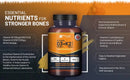 Dunkelbernsteinfarbene glasflasche mit schwarzem verschluss und orangenem etikett kombination von vitamin d3 und k2 mk7 von prowise healthcare