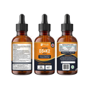 Amber glasflasche mit schwarzem tropfenverschluss und orange liquid drops vitamin d3 4000 iu k2 mk7 von prowise healthcare aus dem mana shop