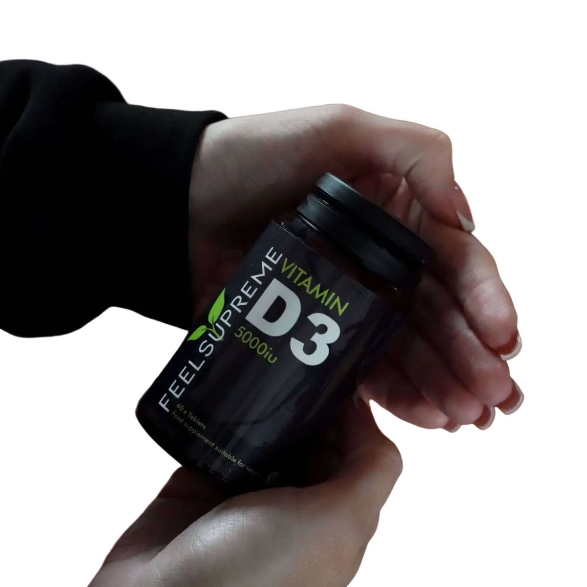 Vitamin D3 5000i Nahrungsergänzung in 60 Kapseln für Knochen und Immunsystem, von Feel Supreme