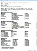 Weißes glossy-zertifikat für vitamin d3 und k2 tropfen premium k2vital® zur calcium absorption mit glaspipette