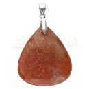 Anhänger mit sonnstein von vives de la cortada s l mit translucent orange rotem sonnstein und silberfassung für innere stärke