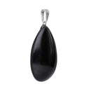 Handgefertigter Obsidian-Tropfenanhänger aus Mexiko, spiritueller Schmuck, schwarzer Obsidian mit natürlicher Form, Vives de la Cortada S.L