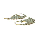Vives de la Cortada Wings Ohrschmuck aus bronze mit filigranem Design, elegant und hautfreundlich, antibakteriell, Nahaufnahme