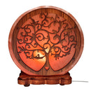Vives de la Cortada S.L Salzlampe in Baum- und Herzform, warm leuchtende Salzlampe mit natürlichem Design für angenehmes Licht