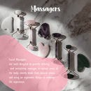 Gua Sha Rosenquarz „Kürbis“ Massagewerkzeug von Vives de la Cortada S.L, handgeformt aus rosa Quarz für Gesicht und Körper.